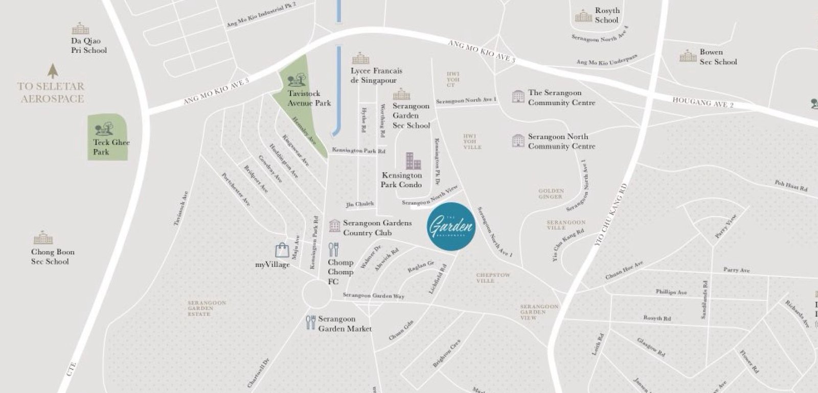 THE GARDEN RESIDENCES LOCATION